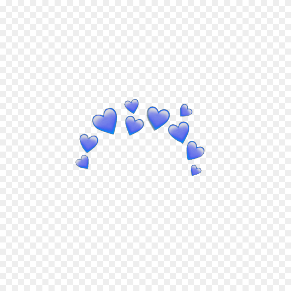 Blue Heart Crown Heartcrown Emoji Sticker Iphone Emoji, Nature, Outdoors Free Png