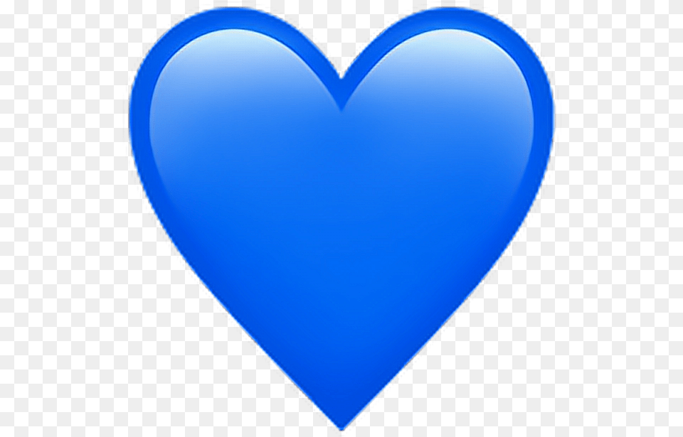 Blue Heart Emoji Heart, Balloon Free Png