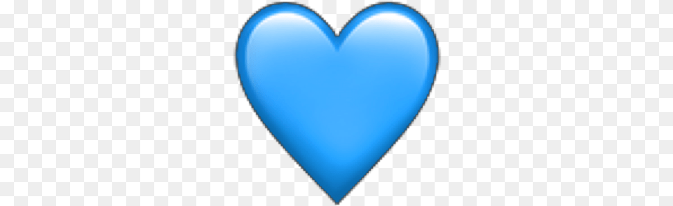 Blue Heart Emoji Iphone Freetoedit Heart, Balloon Free Png Download