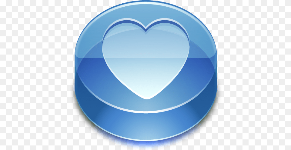 Blue Heart Glass Favorite Icon Background Vertical, Disk, Logo Free Transparent Png
