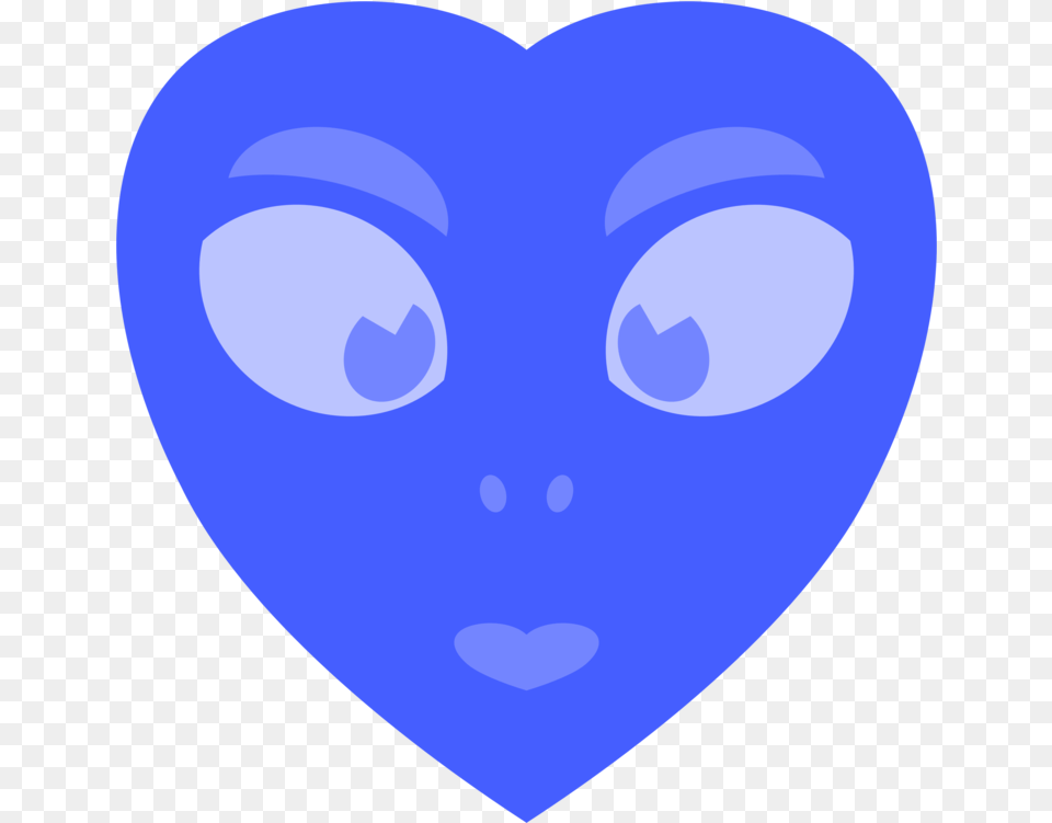 Blue Heart Head Clipart Clip Art, Face, Person Free Png Download