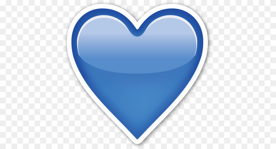 Blue Heart Heart With White Border Png