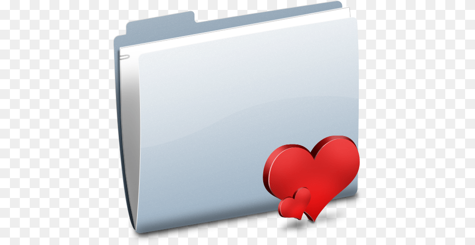 Blue Heart Icon Love Folder Icon, File, Mailbox Png