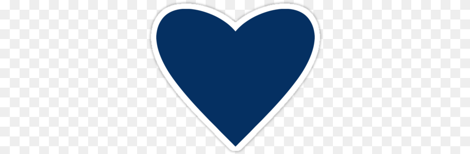 Blue Heart Transparent Background Clip Navy Blue Redbubble Stickers Blue Free Png Download