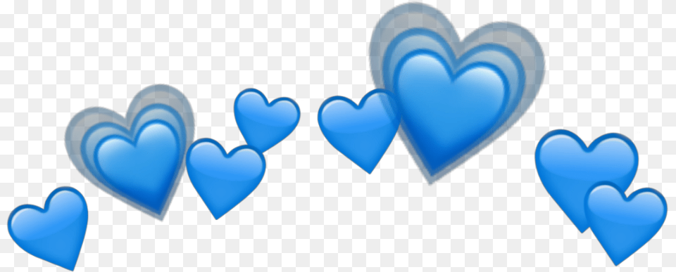 Blue Heart Tumblr Clipart Heart Tumblr Blue Hearts Emoji Crown Free Png Download
