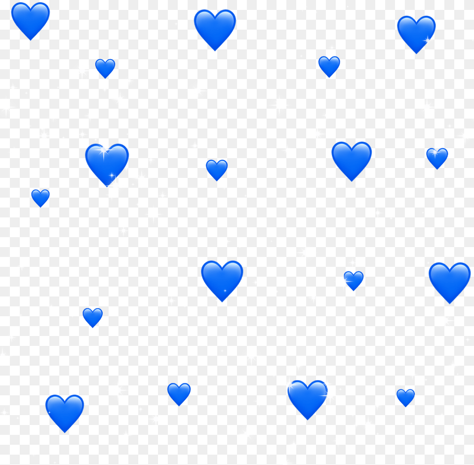 Blue Hearts Aesthetic Sticker Background, Pattern, Paper, Computer Hardware, Electronics Png