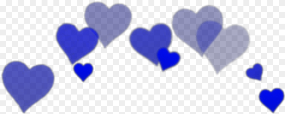 Blue Hearts Crown, Heart Free Transparent Png