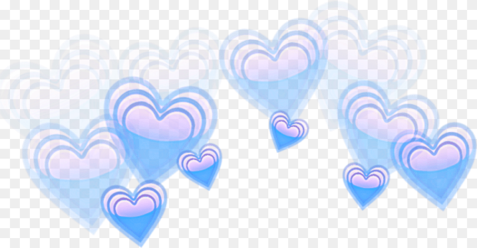 Blue Hearts Emoji Blue Heart Emoji, Pattern, Accessories, Fractal, Ornament Free Transparent Png