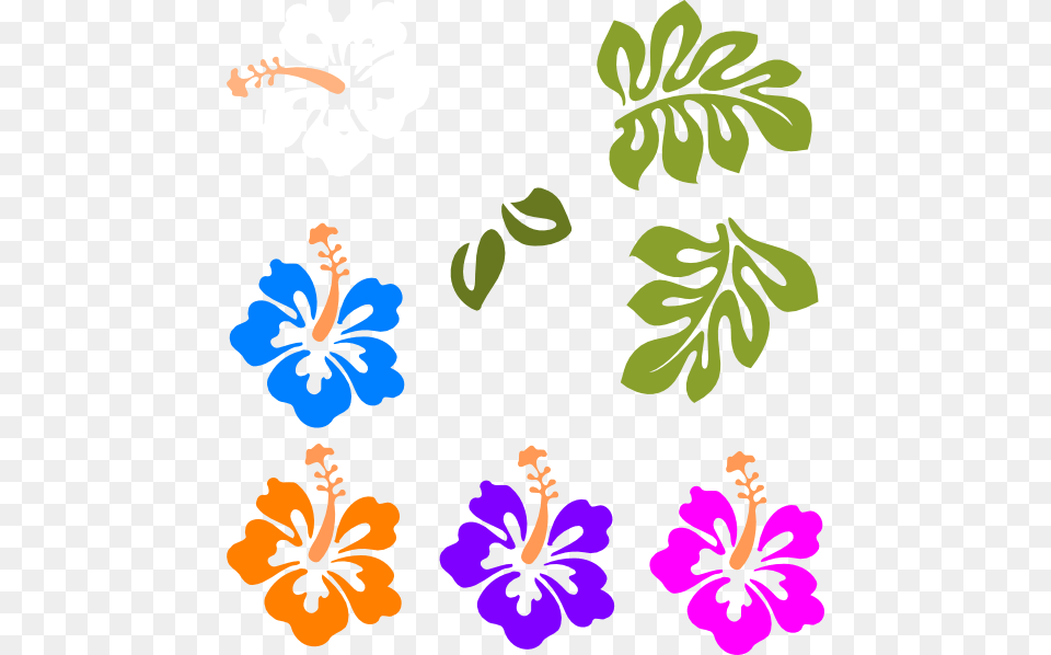 Blue Hibiscus Clipart Flowers Patterns Outline For Stencil, Flower, Herbal, Herbs, Plant Png Image