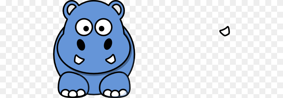 Blue Hippo Animated Clip Art, Animal, Bear, Mammal, Wildlife Png Image