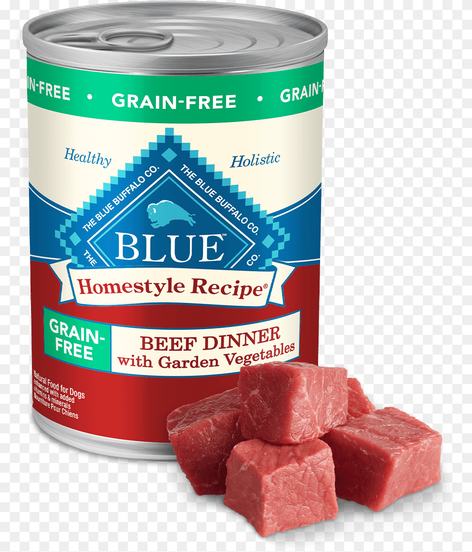 Blue Homestyle Recipe Grain Beef Dinner Dog Wet Lata Blue Buffalo Cordero, Tin, Aluminium, Can, Canned Goods Free Png