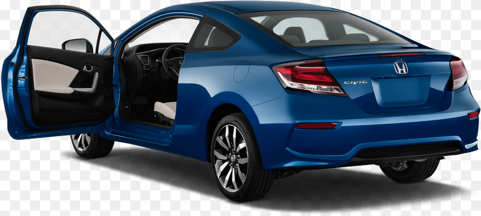 Blue Honda Civic 2015 2 Door, Car, Vehicle, Sedan, Transportation Free Png