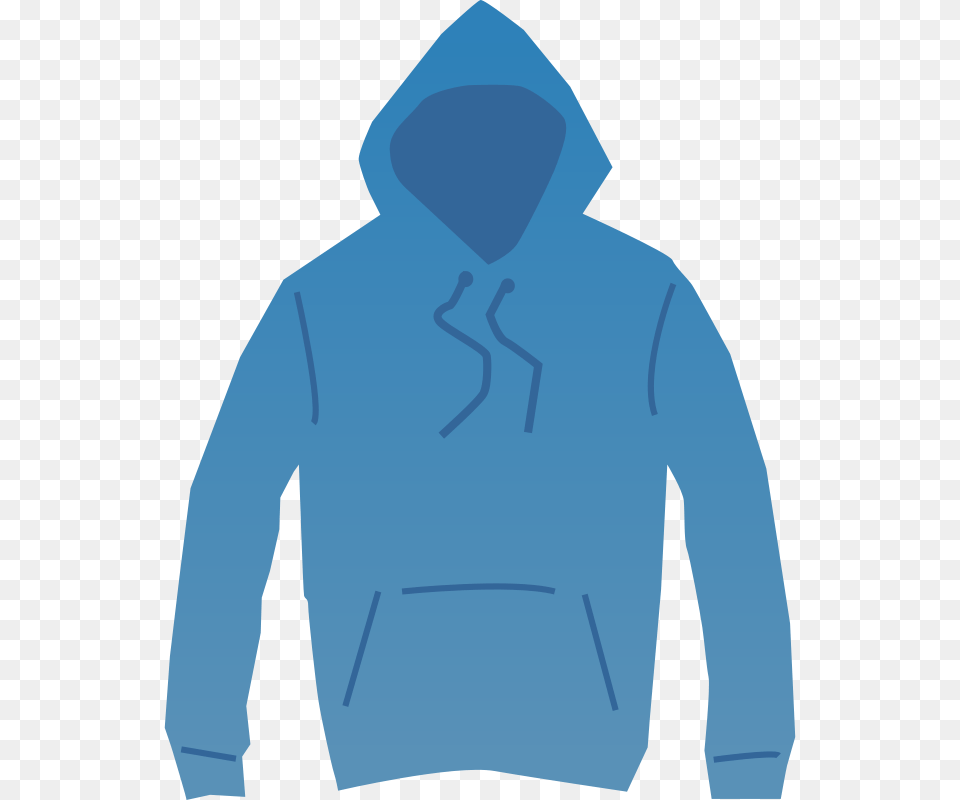 Blue Hoodie, Sweatshirt, Clothing, Hood, Knitwear Png