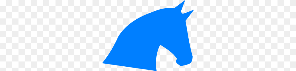 Blue Horse Head Silhouette Clip Art, Animal, Mammal, Fish, Sea Life Free Png
