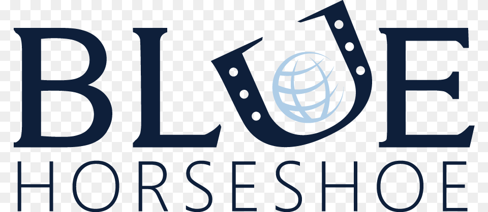 Blue Horseshoe Logo, Text Png