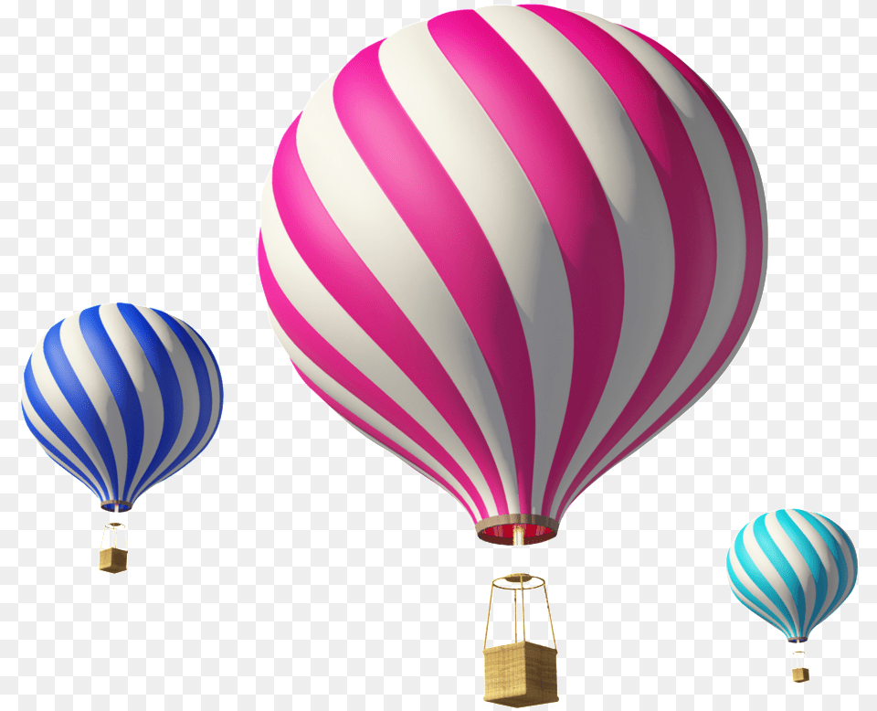 Blue Hot Air Balloon, Aircraft, Hot Air Balloon, Transportation, Vehicle Png Image