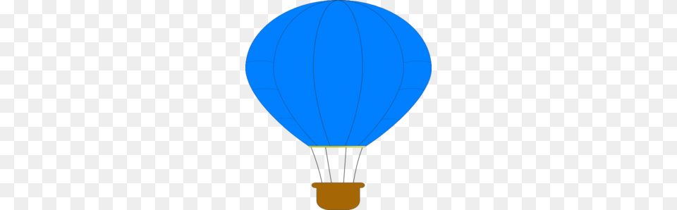 Blue Hot Air Balloon Clip Art, Aircraft, Hot Air Balloon, Transportation, Vehicle Png Image