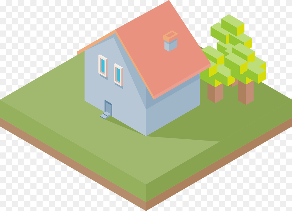 Blue House Clipart, Architecture, Neighborhood, Housing, Cottage Free Transparent Png