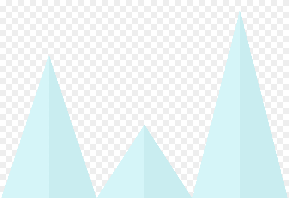 Blue Ice Spikes Clipart, Triangle, Green Free Png Download