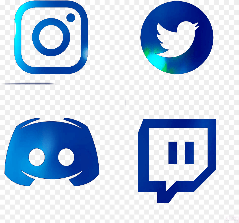 Blue Icons Includes Youtube Outro Social Media Free Transparent Png