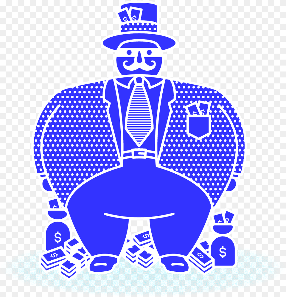 Blue Illustration Fat Man Illustration, Clothing, Hat, Adult, Male Png Image