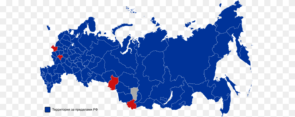 Blue Indicates A Win By Putin Red A Win By Zyuganov Russian Presidential Election Map, Chart, Plot, Atlas, Diagram Png Image