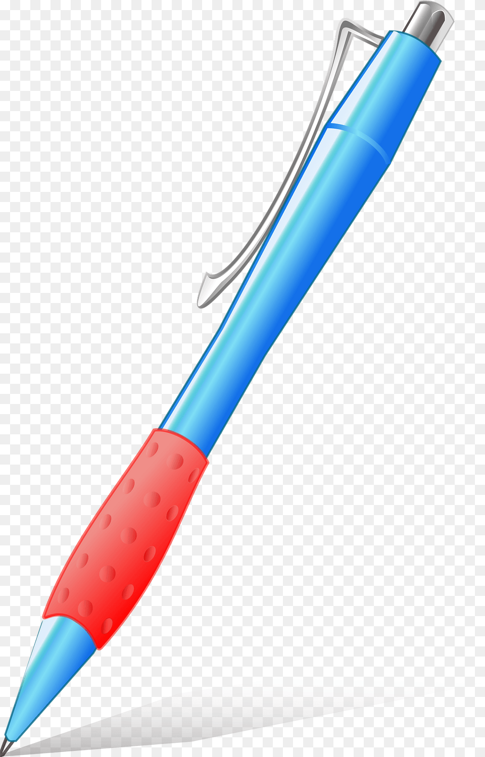 Blue Ink Pen With A Red Grip Clipart, Smoke Pipe Png Image