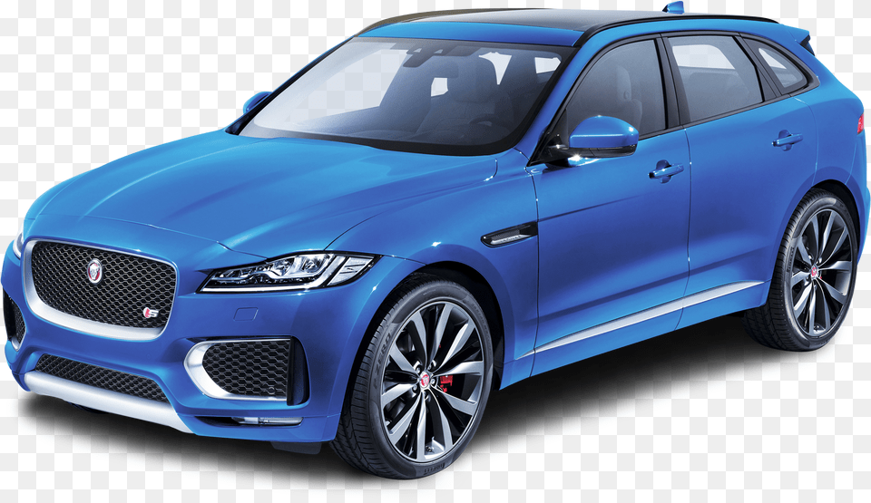 Blue Jaguar Pace Side View Car Pngpix 2017 Jaguar F Pace S Sport, Vehicle, Sedan, Transportation, Wheel Png Image