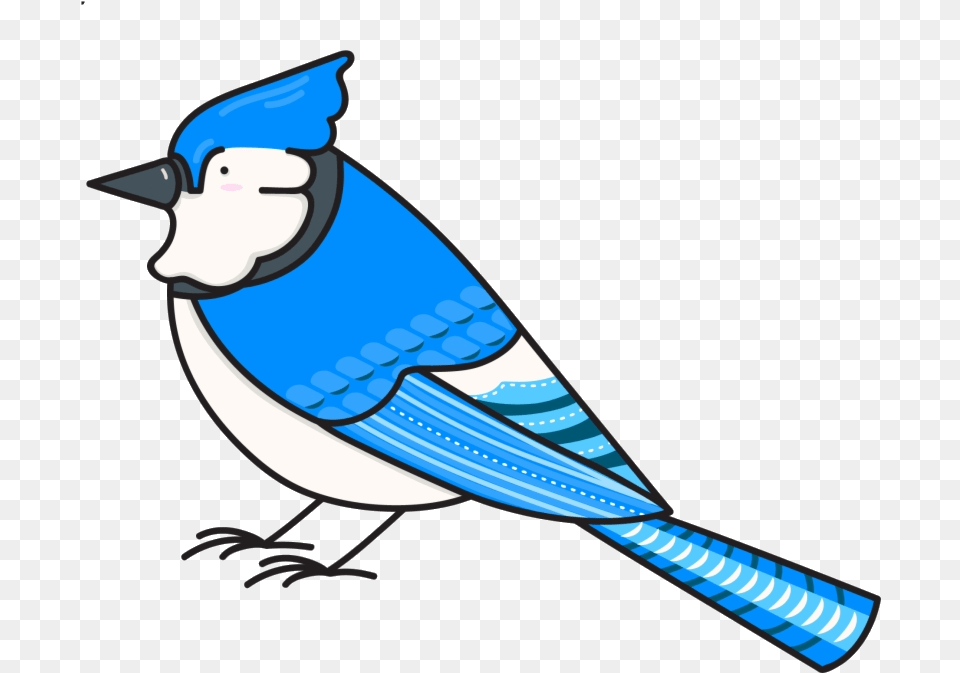 Blue Jay Bird Nerds Stickers Messages Sticker Clipart Jay, Animal, Blue Jay, Bluebird Free Png Download