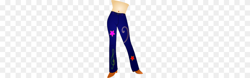 Blue Jeans Clip Art, Clothing, Pants, Person Free Png