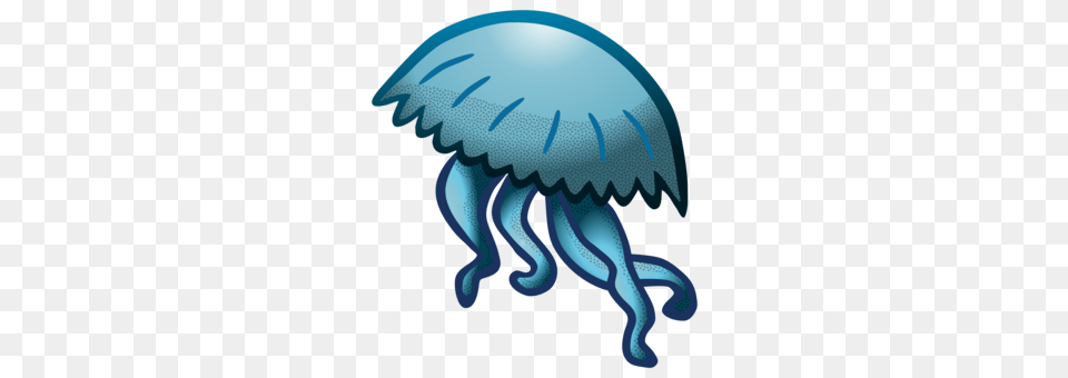 Blue Jellyfish Light Underwater Deep Sea Creature, Animal, Invertebrate, Sea Life Free Transparent Png