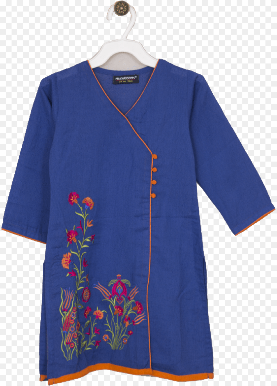Blue Karandi Kurta Karandi, Blouse, Clothing, Pattern, Fashion Png Image