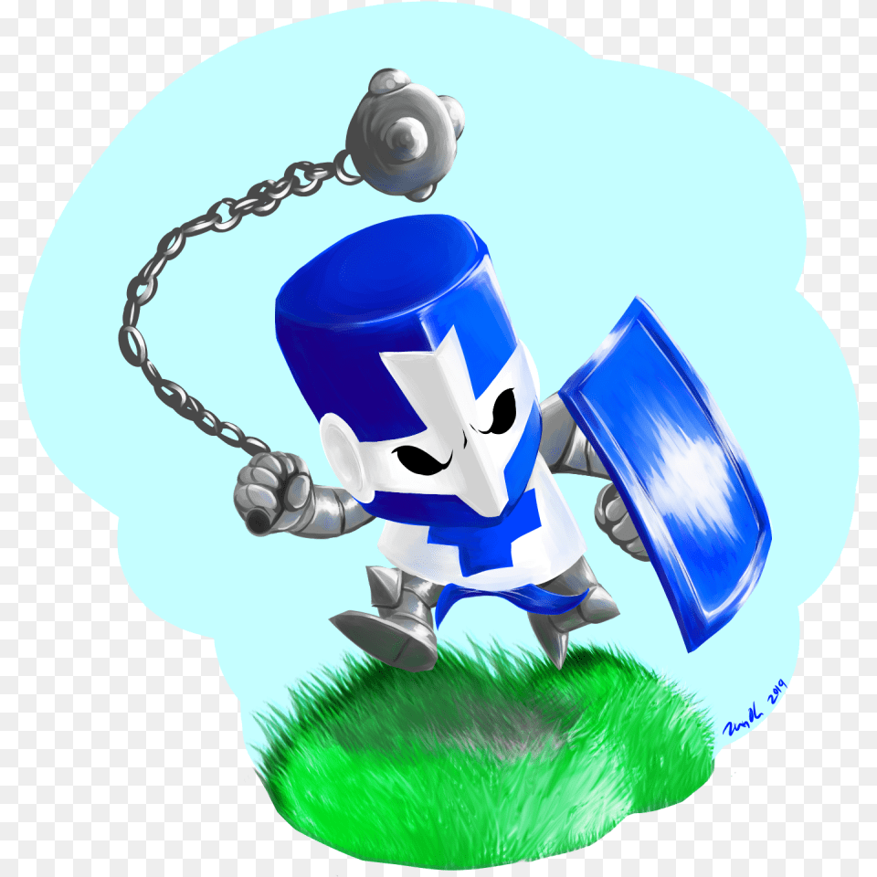 Blue Knight From Castle Crashers Cartoon, Robot Free Transparent Png