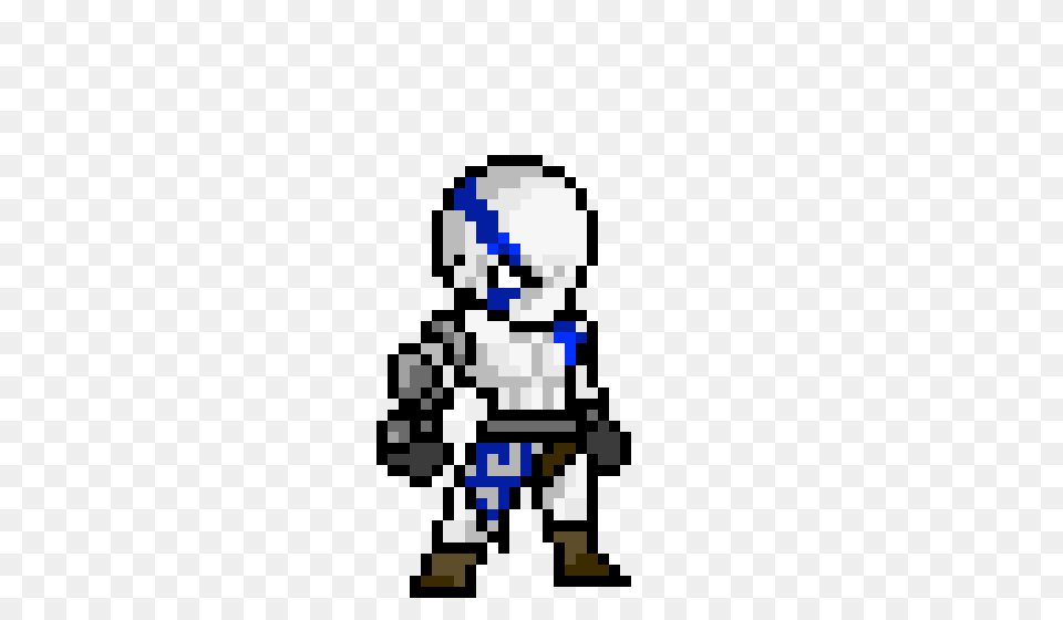 Blue Kratos Pixel Art Maker, Qr Code Free Transparent Png