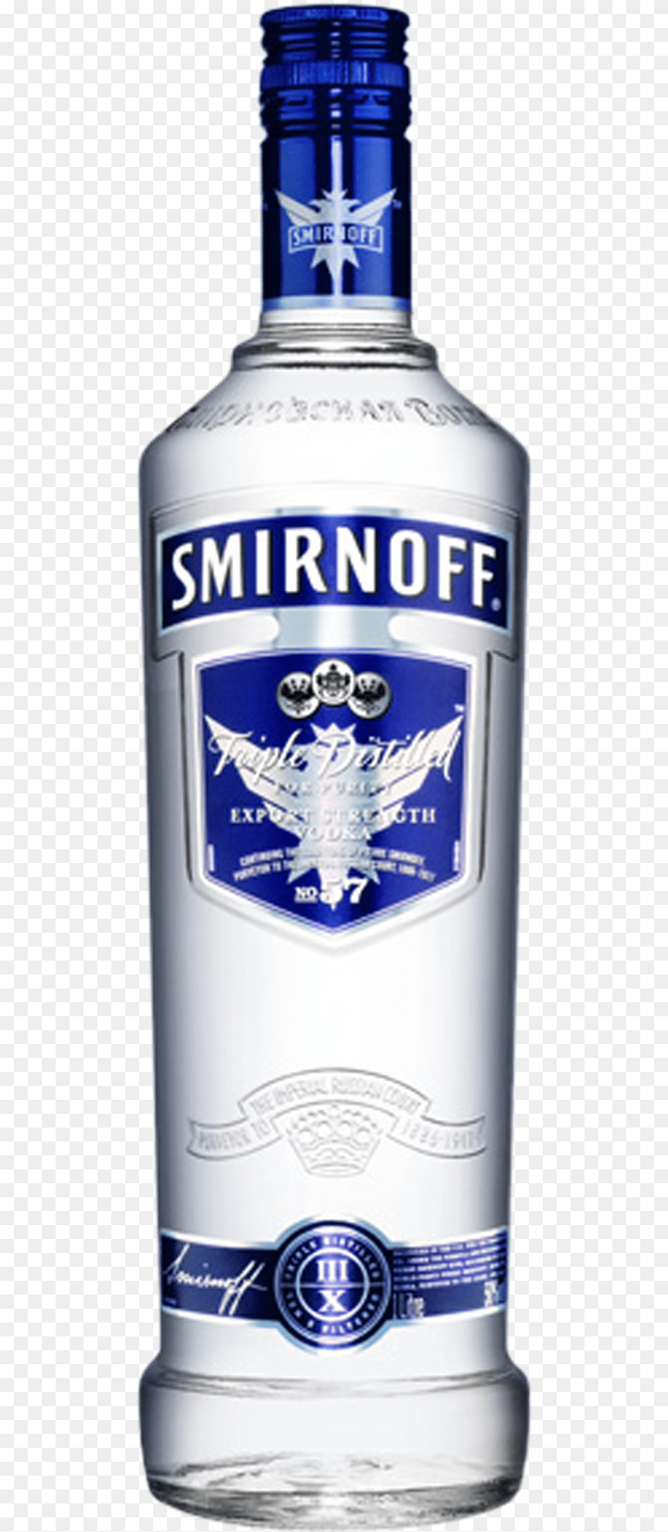 Blue Label Smirnoff Vodka, Alcohol, Beverage, Liquor, Gin Free Png