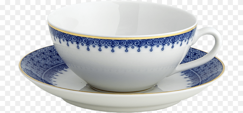 Blue Lace Coup Cup Amp Saucersingle Cup, Saucer, Art, Porcelain, Pottery Png Image