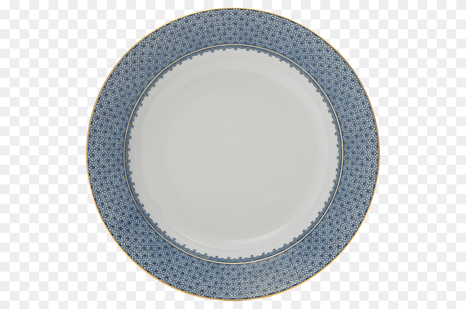 Blue Lace Rim Soup Plate, Art, Food, Meal, Porcelain Free Png Download