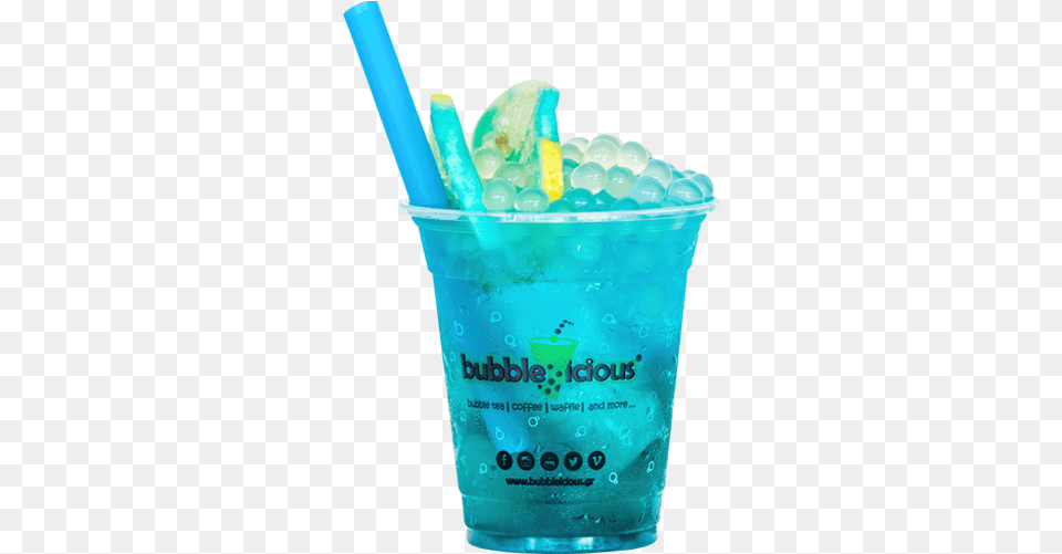 Blue Lagoon Blue Bubble Tea, Alcohol, Beverage, Cocktail, Mojito Free Transparent Png