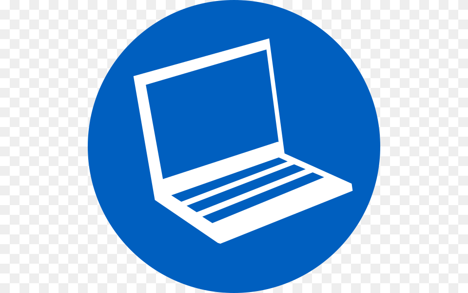 Blue Laptop Icon Clip Art At Clker Icon Laptop Vector, Computer, Electronics, Pc, Screen Png