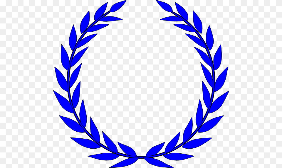 Blue Laurel Wreath, Plant, Oval Free Png Download