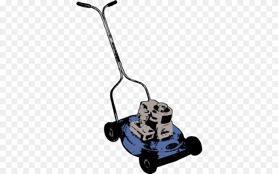 Blue Lawn Mower, Grass, Plant, Device, Tool Free Transparent Png