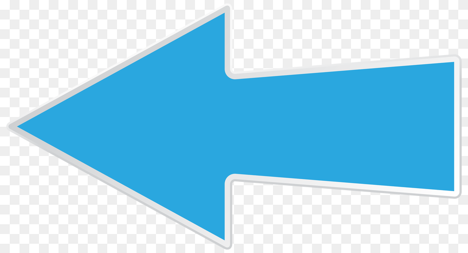 Blue Left Arrow Transparent Clip Art Image, Arrowhead, Weapon, Symbol Free Png Download