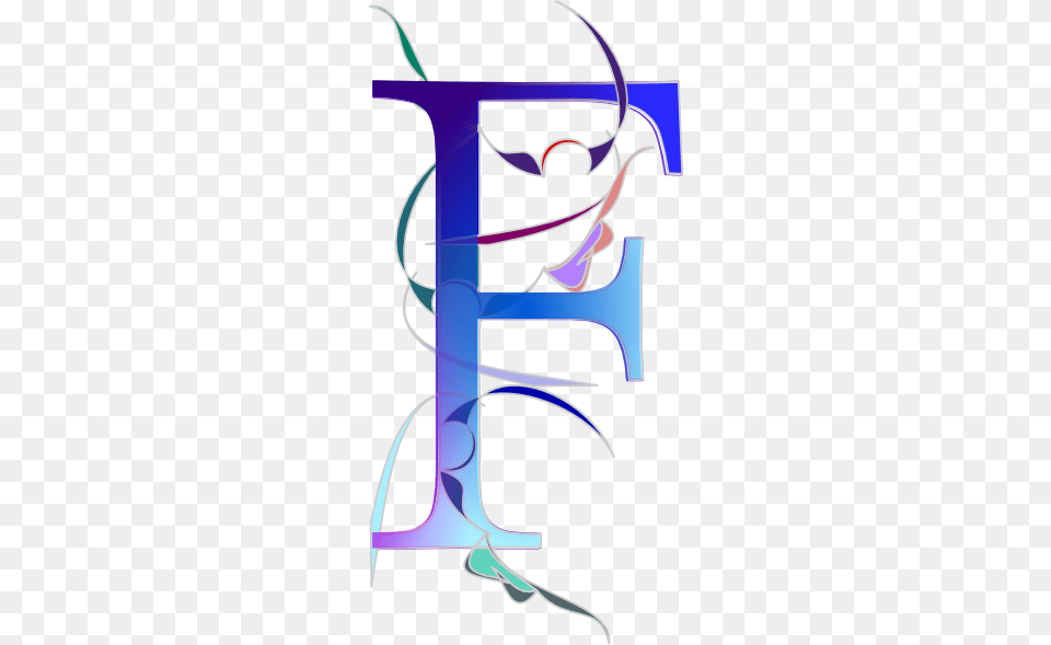 Blue Letter F Clip Art, Graphics, Text, Bow, Weapon Png