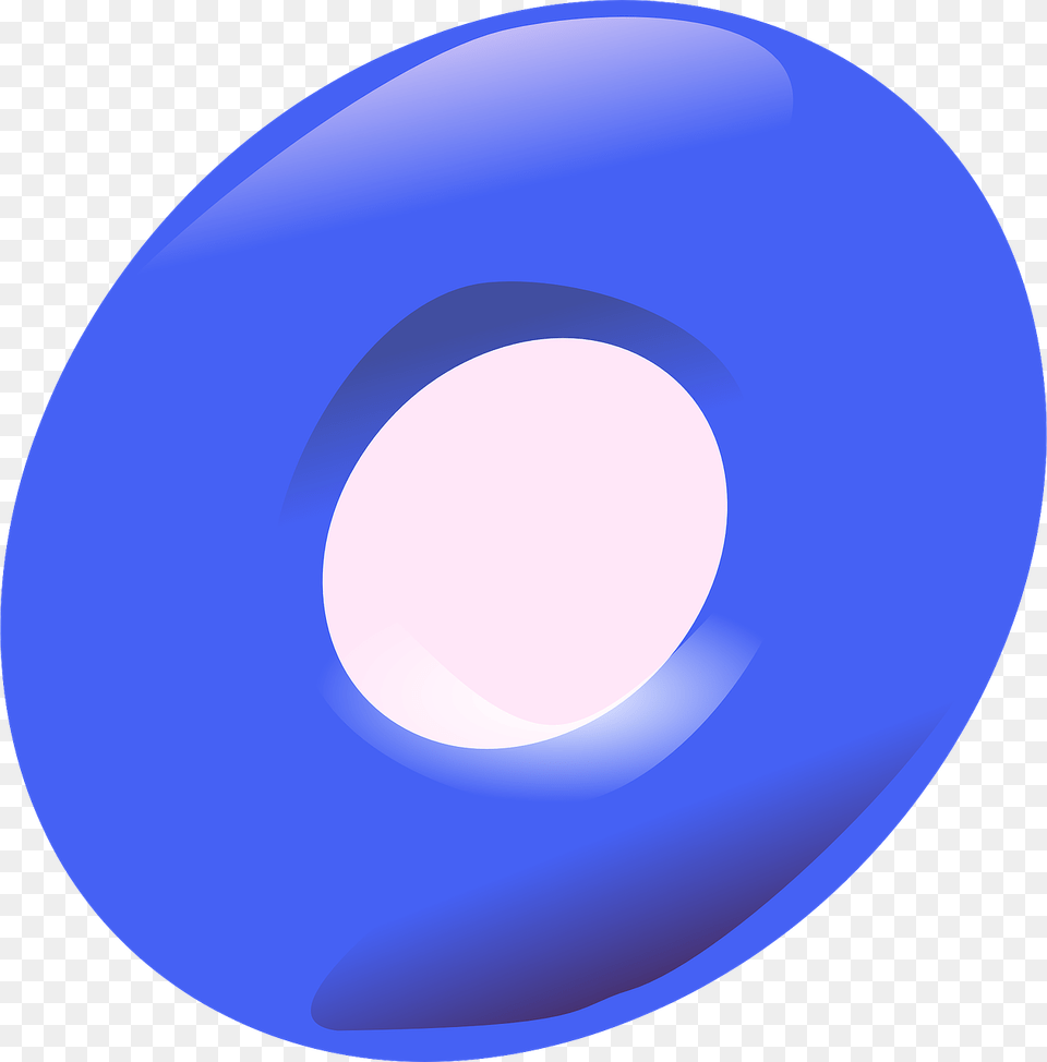 Blue Letter O Clipart, Disk, Dvd, Lighting, Astronomy Free Png Download