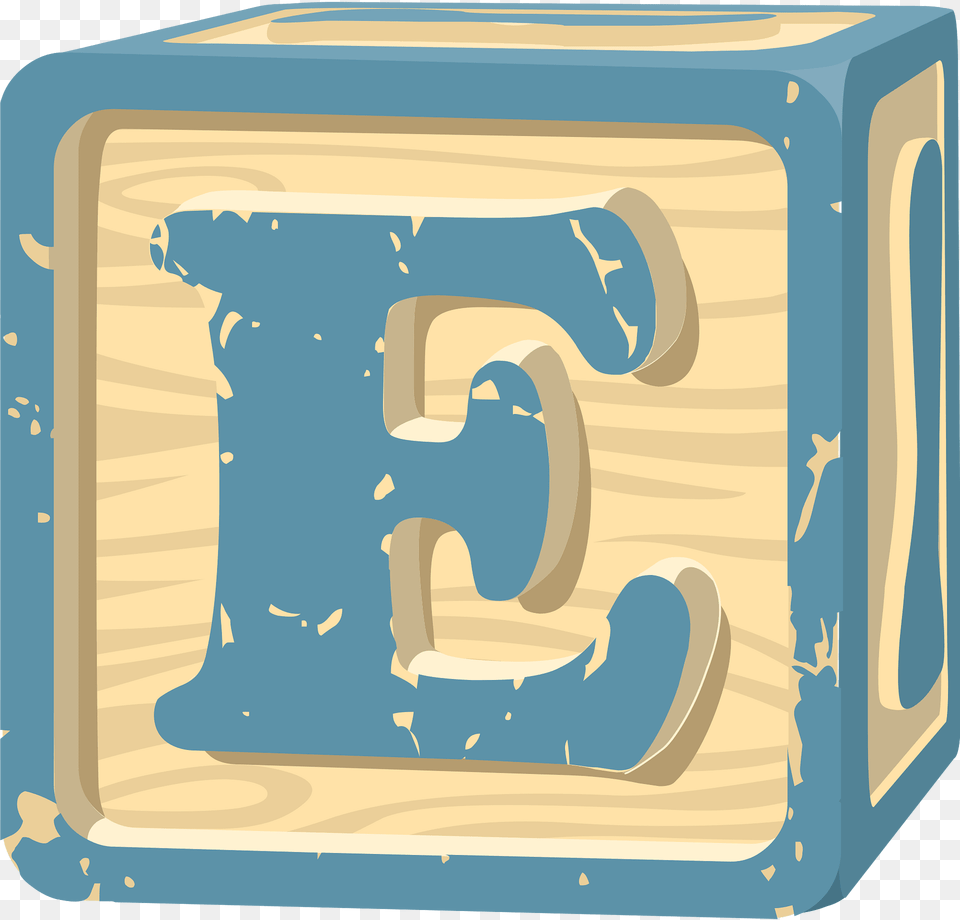 Blue Letterblock E Clipart, Number, Symbol, Text Free Png