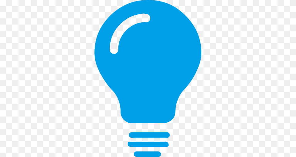 Blue Light Blue Edit Icon With And Vector Format For, Lightbulb Free Png