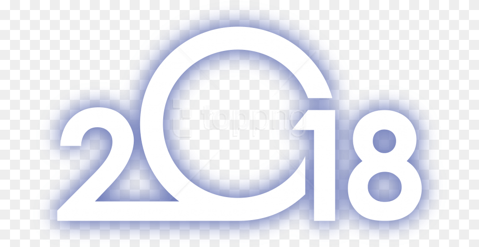 Blue Light Borders 2018 Images Number, Symbol, Text Png Image