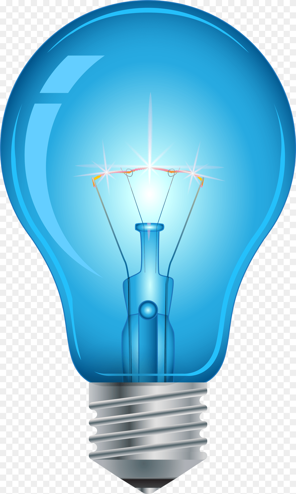 Blue Light Bulb Clip Art Blue Light Bulb Png