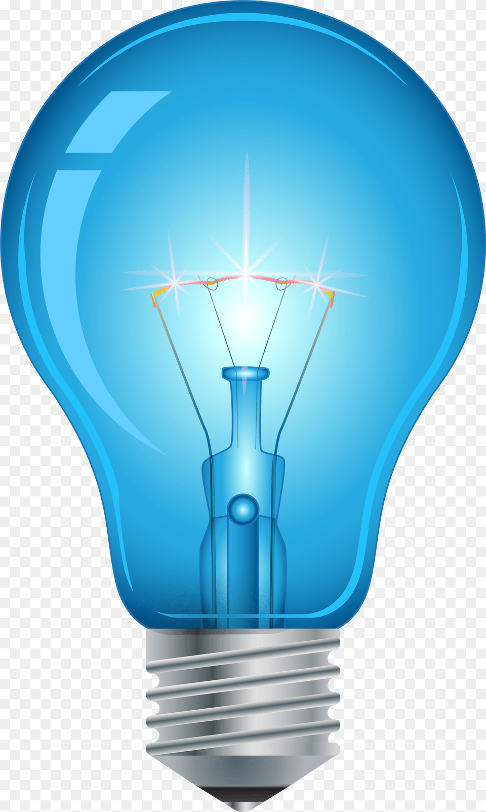 Blue Light Bulb Clip Art Light Bulb Hd Free Png Download
