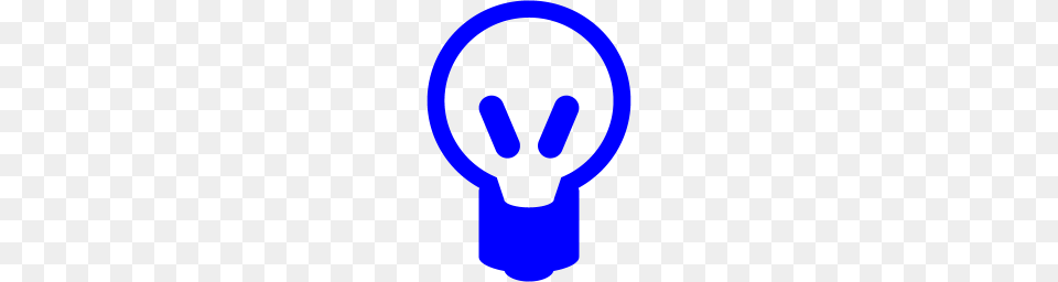 Blue Light Bulb Icon Free Transparent Png
